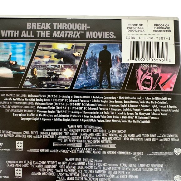 The Matrix Collection 4 Disc DVD Set - Picture 7 of 8